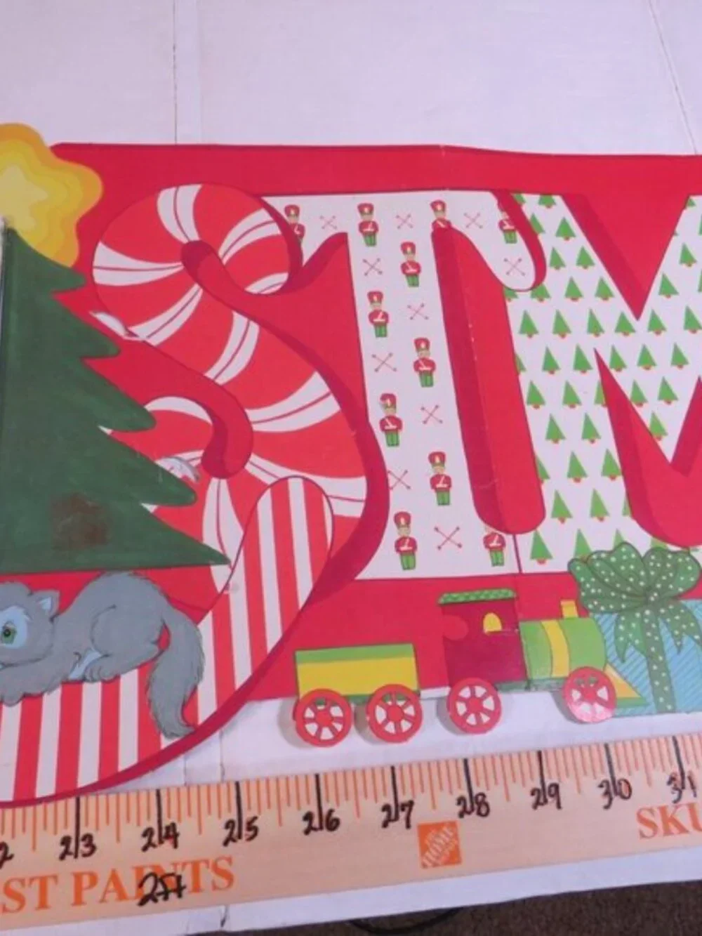 Vintage Christmas Classroom Bulletin Board Die Cut Honeycomb Decor 6 Piece Lot